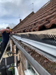 Eave trays and bird guards fitted in Leeds to stop birds entering the roof space For all Bird Proofing work contact the experts here