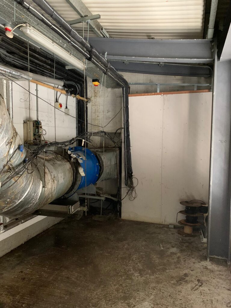 Pigeon fouling removal and decontamination within a plant room in Leeds